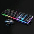 thumbnail image 1 of Rainbow Gaming Keyboard And Mouse Set Multi-Color Changing Backlight Mouse Mice black, 1 of 3