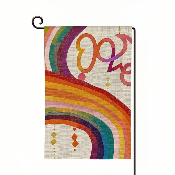 Rainbow Garden Flag Pride Flag Vertical Double Sided Transgender Pansexual Stuffs Flag for Yard Outdoor Lawn Decoration