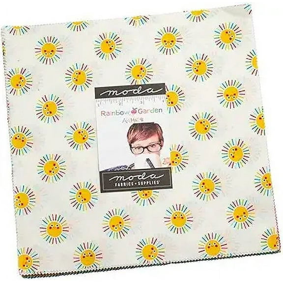 Rainbow Garden Layer Cake by Abi Hall; 42 - 10" Precut Fabric Quilt Squares