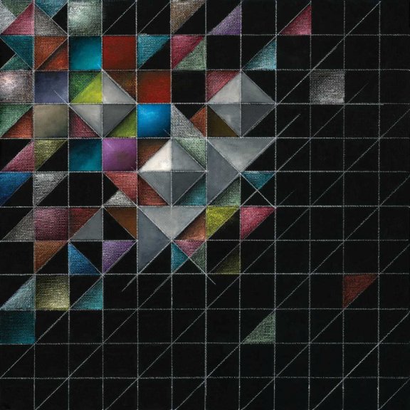 Rainbow Geo II Poster Print by Ken Berman (12 x 12)