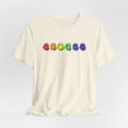 thumbnail image 1 of Rainbow Ghost Tee, Halloween Shirt, Unisex Graphic T-Shirt, Spooky Apparel, 1 of 6