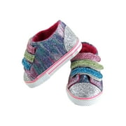 Rainbow Glitter Sneakers made to fit 18 inch dolls