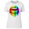 thumbnail image 1 of Rainbow Glossy Lipsticks T-Shirt Women -Image by Shutterstock, Female Large, 1 of 2
