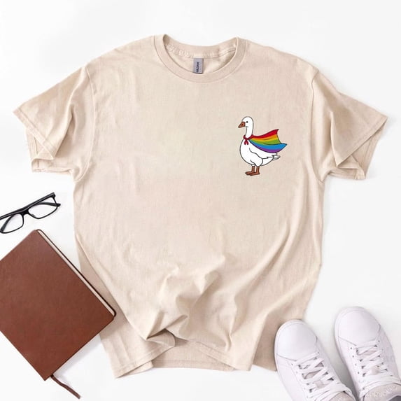 Rainbow Goose T-Shirt, LGBTQ Shirt, Pride Shirt, Gay Shirt, Transgender Shirt, Human Rights Shirt
