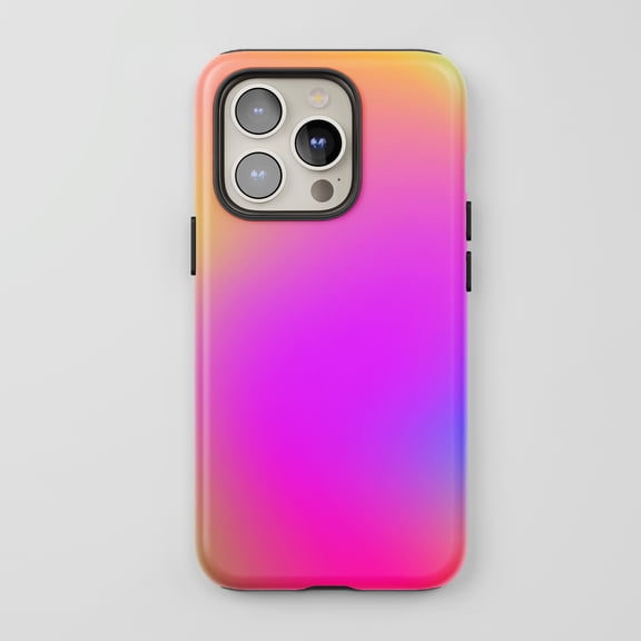 Rainbow Gradient For All iPhone Series Tough Phone Case Vibrant Multicolor