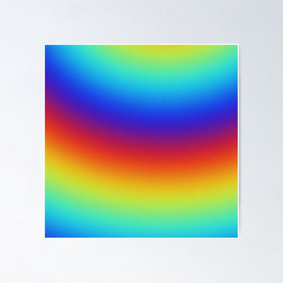 Rainbow Gradient Noise Poster- Unframed Poster | Wall Art | Perfect For Home Decor & Gifts, 8x12