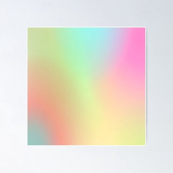 Rainbow Gradient Poster- Unframed Poster | Wall Art | Perfect For Home Decor & Gifts, 18x24