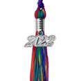 thumbnail image 1 of Rainbow Graduation Tassel with Silver Date Drop, 1 of 2