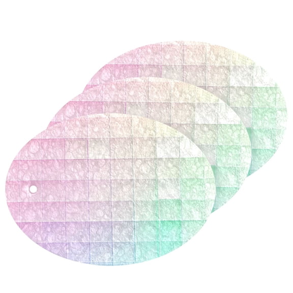 Rainbow Grid 3 Dish Sponges Bulk Delicate Clean Non Scratch Compressed Sponges Kitchen Sponges BPA Free