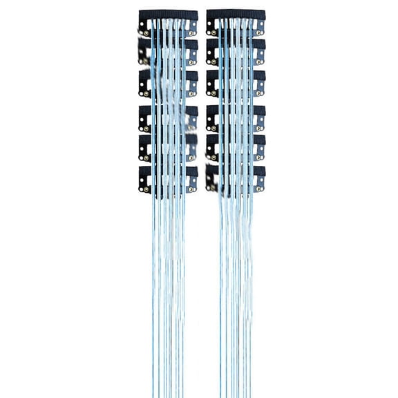 Rainbow Hair Tinsel Clip In Extensions 12 Pcs, 20 Inch Glitter Hair Strands with Clips, Rainbow Hair Accessories for Women Girls Party Festival