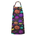 thumbnail image 1 of Rainbow Halloween Pumpkins Apron-Garden Aprons for Women with Pockets-Cotton Linen Waterproof Kitchen Cooking Gardening Aprons Adjustable for Kitchen,Cooking,BBQ and Salon 32"x27", 1 of 7
