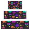 thumbnail image 1 of Rainbow Halloween Pumpkins Pattern Kitchen Rugs Sets Of 3,Kitchen Runner Rugs Non Skid Washable,Decorative Kitchen Floor Mats for Kitchen,Sink,Laundry,17"x30"+ 17"x47" + 17"x59", 1 of 6