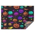 thumbnail image 1 of Rainbow Halloween Pumpkins Pattern Rectangle Tablecloth 60"x84",Waterproof Polyester Rectangle Table Cloth, Wipeable Spillproof Polyester Tablecloth for Dining, Camping, Indoor and Outdoor, 1 of 5