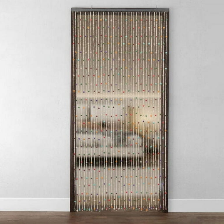 Rainbow Handmade Hanging Wooden Door Beads Hippie Curtains Room