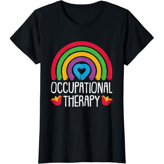 Rainbow Hands Occupational Therapy Cute OT-A Therapist Gift T-Shirt