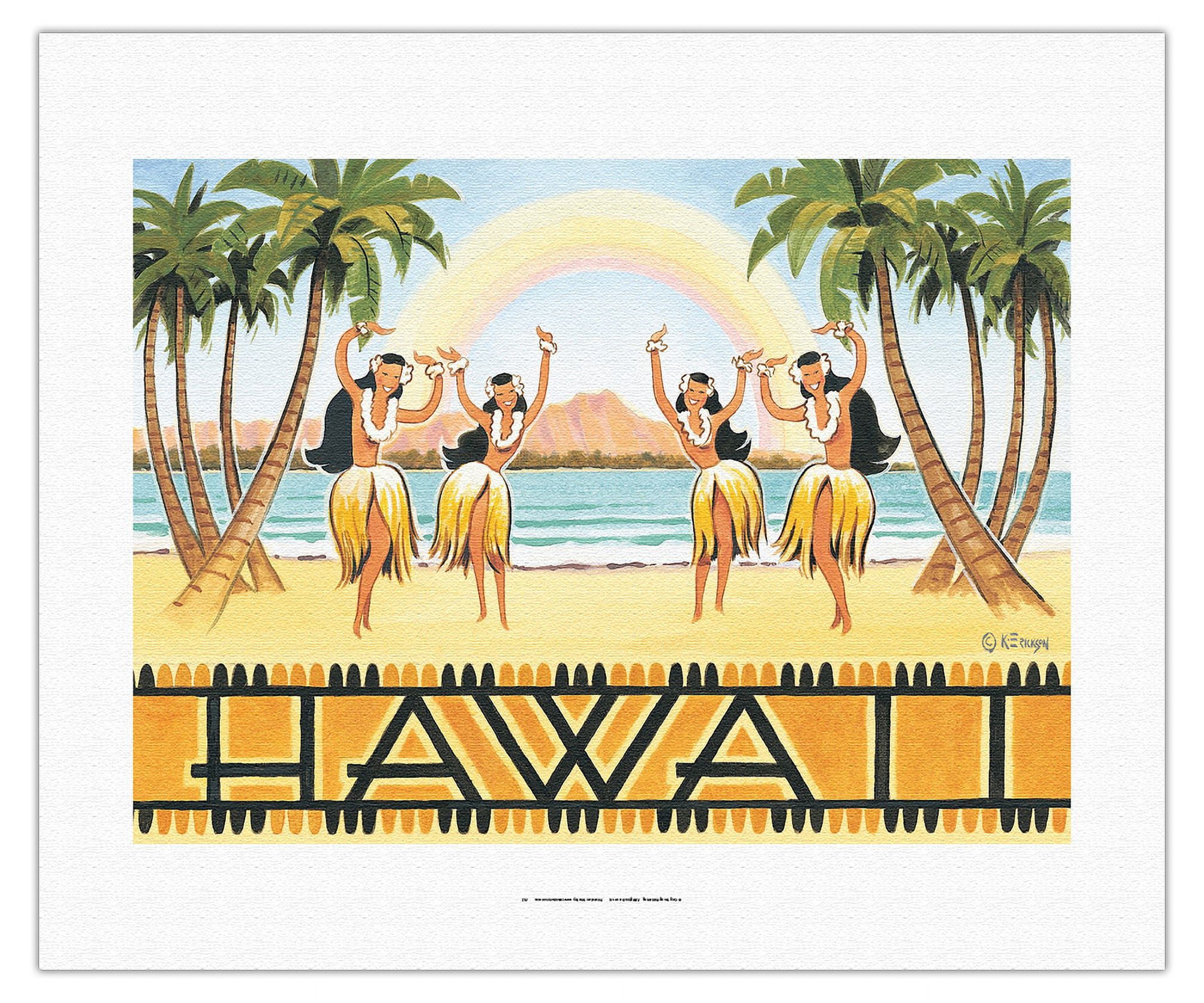 30 Vintage-Hawaii-Postkarten Von Kerne Erickson – Perfekt Zum Verschicken, Sammeln Oder Für Scrapbooking, 9,9 X 14,7 Cm