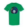 thumbnail image 1 of Rainbow Head Of Indian Panda T-Shirt Men -Image by Shutterstock, Male Large, 1 of 2