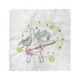 thumbnail image 1 of Rainbow Head Scarf, Music Star Pony with Guitar, Head Wrap, 3 Sizes, by Ambesonne, 1 of 2