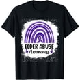 thumbnail image 1 of Rainbow Heart Ribbon Elder Abuse Awareness T-Shirt, 1 of 4