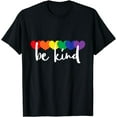 thumbnail image 1 of Rainbow Hearts Be Kind T-Shirt, 1 of 3