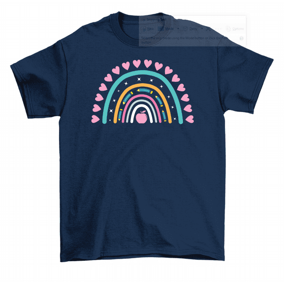 Rainbow Hearts Love Valentine T-Shirt Women Unisex