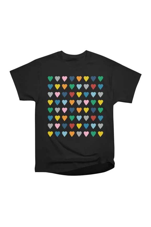 Rainbow Hearts T-Shirt Tee Gift For Him Merch For Her Apparel For Friend