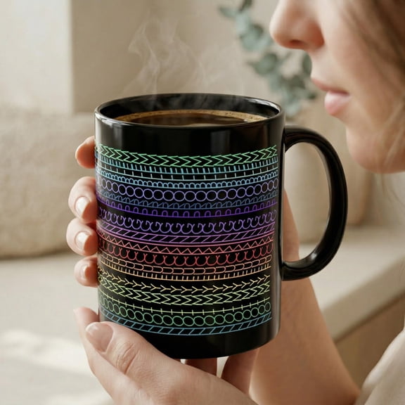 Rainbow Hidden Message Mug, Secret Quote Cup, Sarcastic Coffee Drinkware