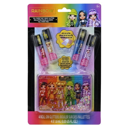 Rainbow High 4pk Roll on Gloss with Tin on Card