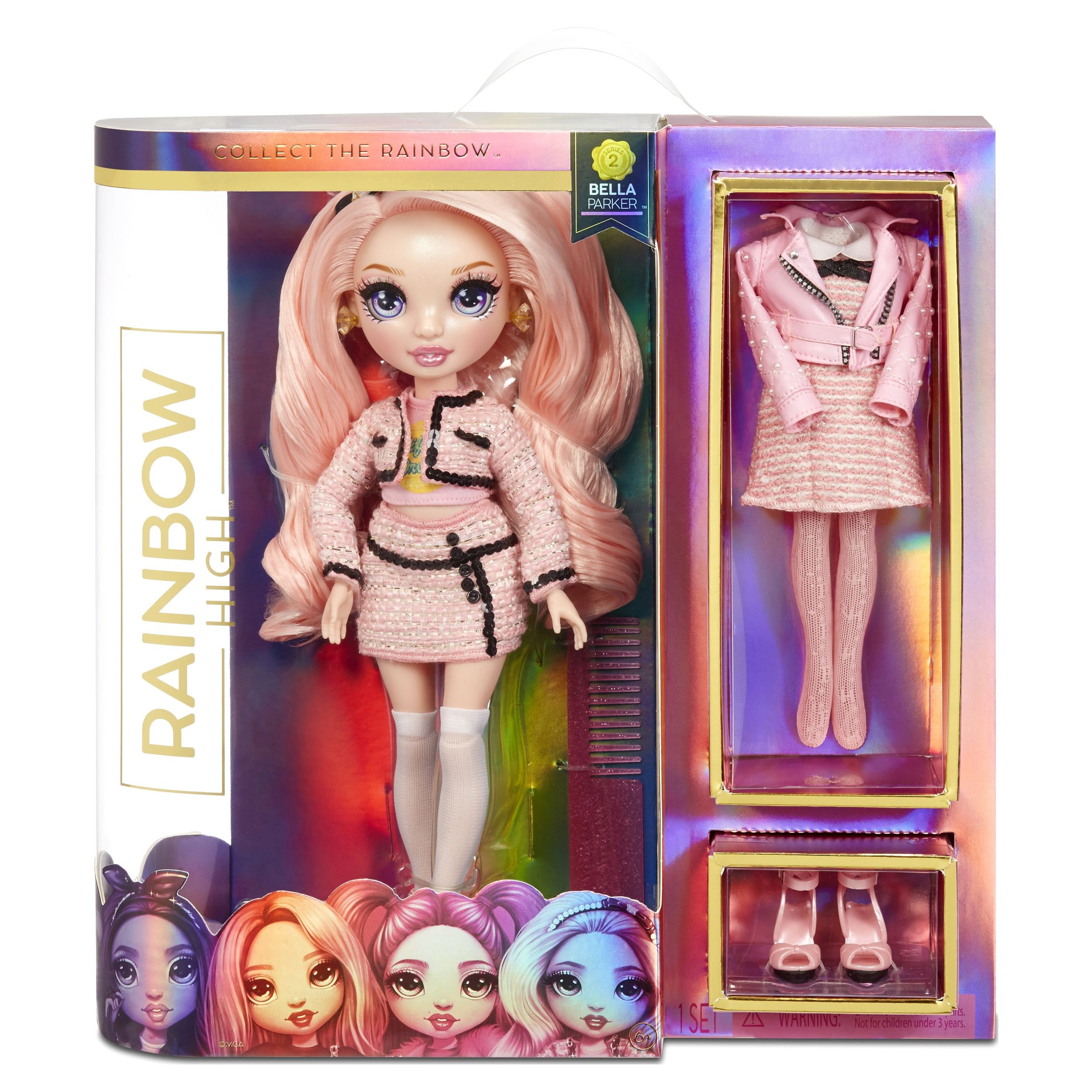 Rainbow High Bella Parker – Pink Fashion Doll with 2 Complete Mix & Match Outfits and Accessories, Toys for Kids 6-12 Years Old - image 1 of 7