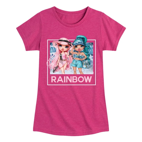 Rainbow High - Blue Leaf Frame - Toddler & Youth Girls Short Sleeve Graphic T-Shirt