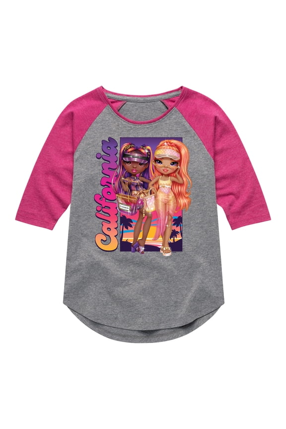 - California - Toddler & Youth Girls Raglan Graphic T-Shirt