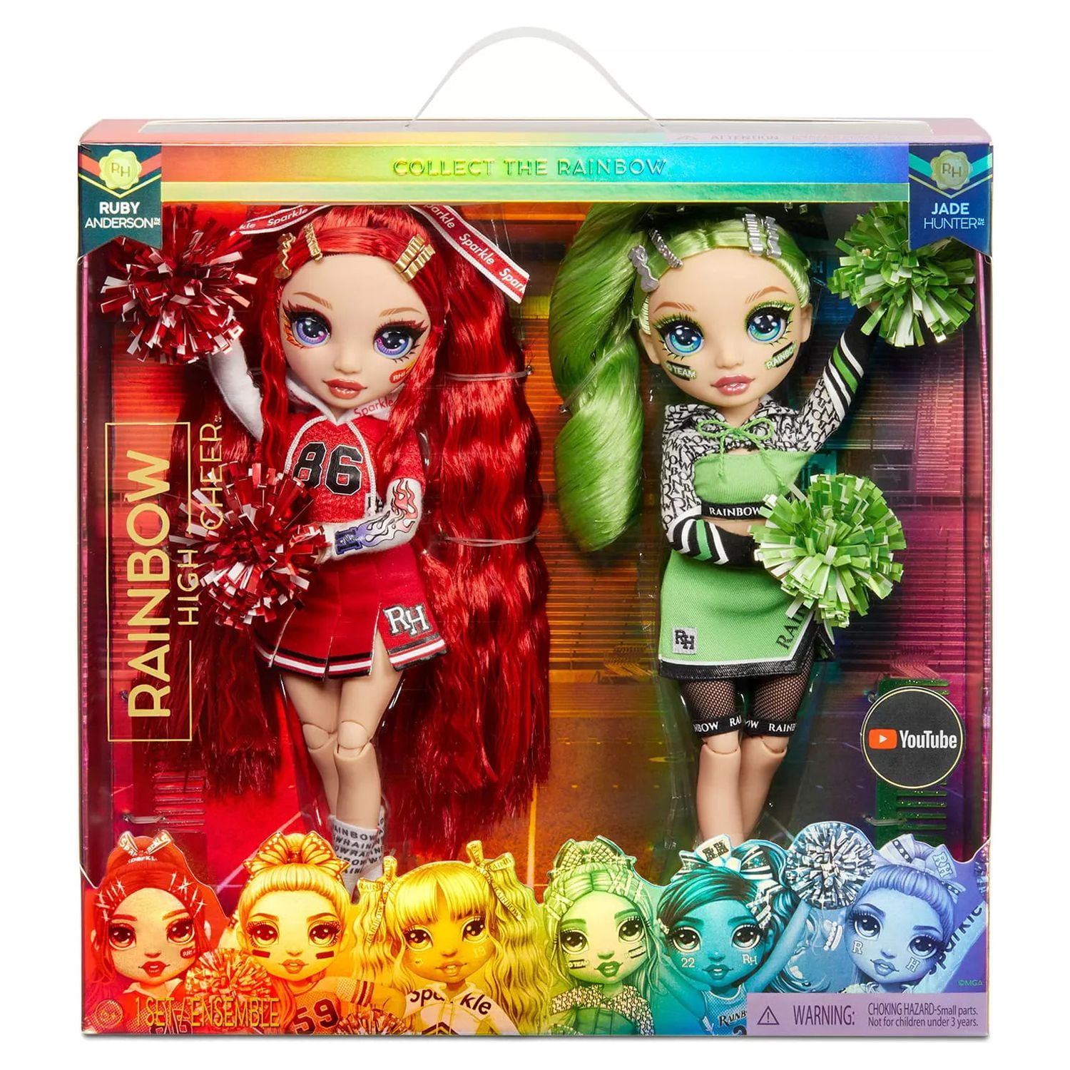 Rainbow High Ruby (Red) with Slime Kit & Pet - Red 11” Shimmer