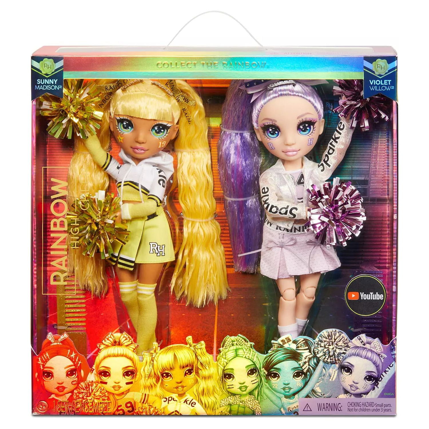 Rainbow High Cheer Sunny Madison – Yellow Fashion Doll with Pom