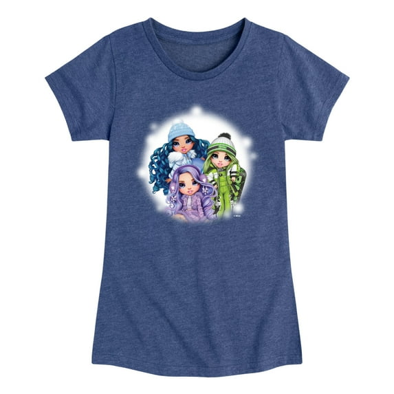 Rainbow High - Color Group Cool - Toddler And Youth Girls Fitted Short Sleeve Graphic T-Shirt