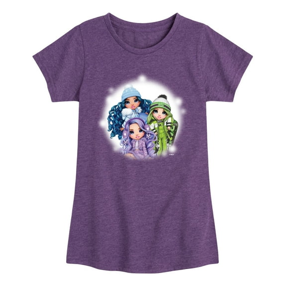 Rainbow High - Color Group Cool - Toddler And Youth Girls Fitted Short Sleeve Graphic T-Shirt