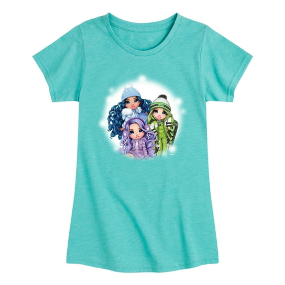 Rainbow High - Color Group Cool - Toddler And Youth Girls Fitted Short Sleeve Graphic T-Shirt