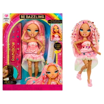 Rainbow High Be Dazzling Fashion Dolls- Adeline Rose (Pink) with Bedazzler Tool and Sparkle Gems