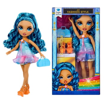 Rainbow High My Fashion Style Skyler, Blue 11" Fashion Doll with Statement Outfit, Stylish Handbag, Girls Toy Gift for Kids Ages 4-12 Years