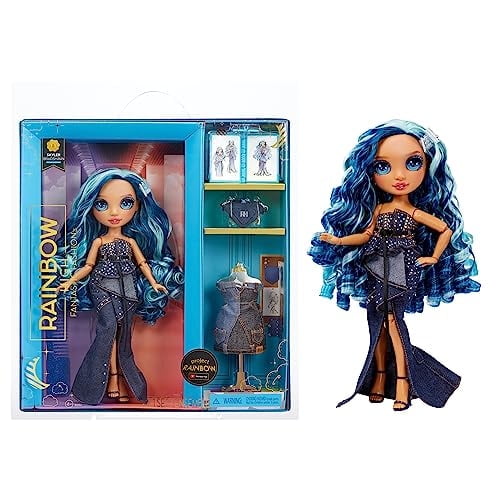 Rainbow High Fantastic Fashion Skyler Bradshaw - Blue 11 Fashion Doll and Playset with 2 Complete Doll Outfits, and Fashion Play Accessories, Great Gift for Kids 4-12 Years Old