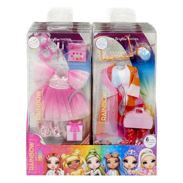 Rainbow High Fashion Pack includes 1 Outfit, Play Accessories. Mix & Match, Kids Toy Gift Ages 4