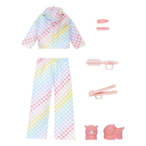 Rainbow High Fashion Pack, Sleepover includes 1 Full PJ Outfit, Slippers, Jewelry and Play Accessories. Mix & Match with other packs to Create Tons of Fun Looks. Kids Toy Gift Ages 4-12 Years