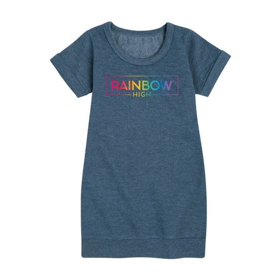 Rainbow High - Gradient Logo - Toddler And Youth Girls Fleece Dress