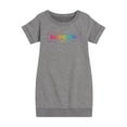thumbnail image 1 of Rainbow High - Gradient Logo - Toddler And Youth Girls Fleece Dress, 1 of 5