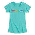 thumbnail image 1 of Rainbow High - Gradient Logo - Toddler And Youth Girls Short Sleeve Graphic T-Shirt, 1 of 5