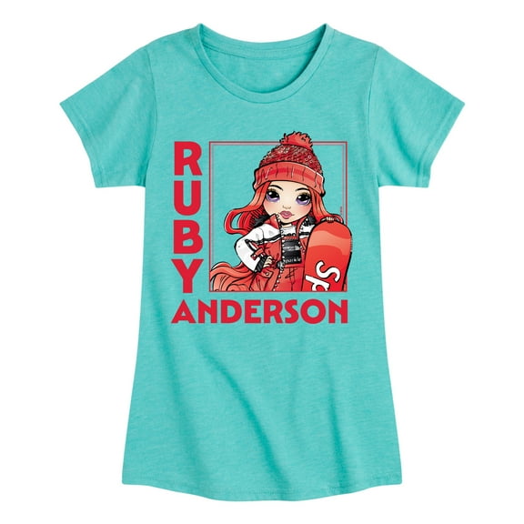 Rainbow High - Holiday Ruby Anderson - Toddler And Youth Girls Fitted Short Sleeve Graphic T-Shirt