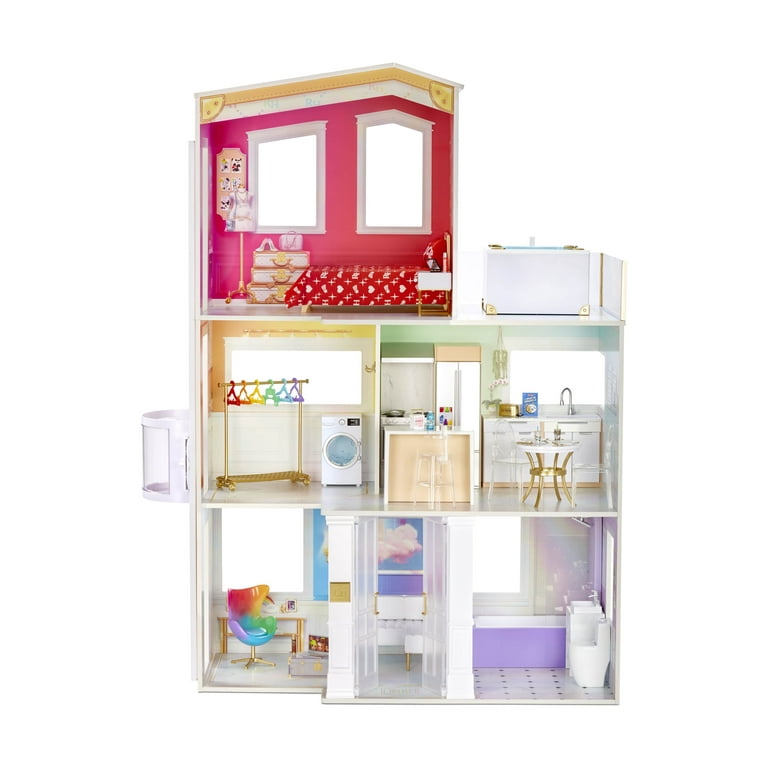 Barbie Doll House Playset, Multicolor