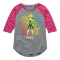 thumbnail image 1 of Rainbow High - Jade Hunter Rainbow Graffiti - Toddler And Youth Girls Raglan Graphic T-Shirt, 1 of 5