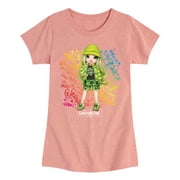 Rainbow High - Jade Hunter Rainbow Graffiti - Toddler And Youth Girls Short Sleeve Graphic T-Shirt