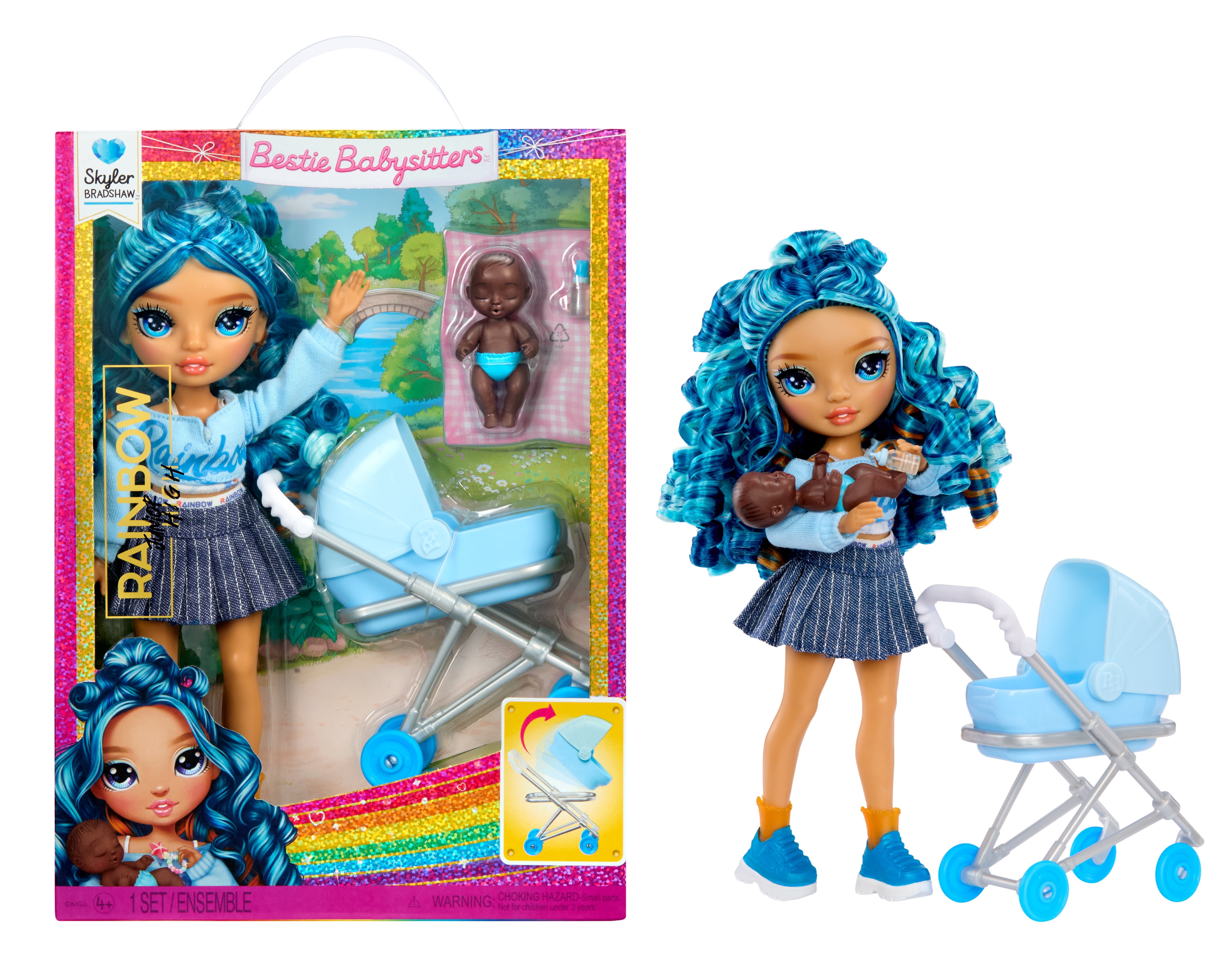 Rainbow High Jr. High Bestie Babysitters – Skyler Bradshaw, 9” Fashion Doll