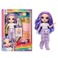 thumbnail image 1 of Rainbow High Jr High PJ Party Violet, Purple 9” Posable Doll, Ages 4-12, 1 of 9